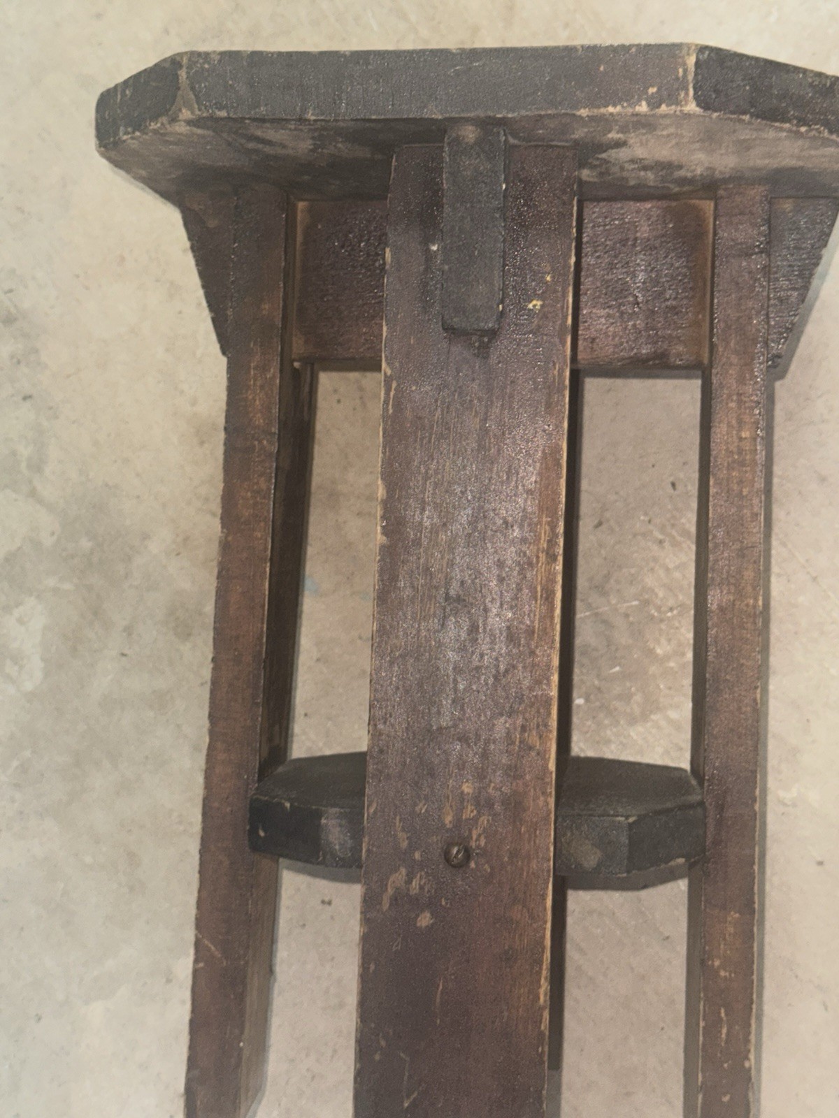 Vintage Antique wooden milking stool