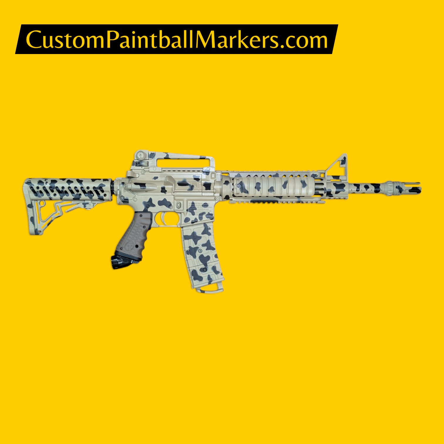 Tippmann TMC M16A4 “Desert Storm” Custom Magfed Paintball Marker