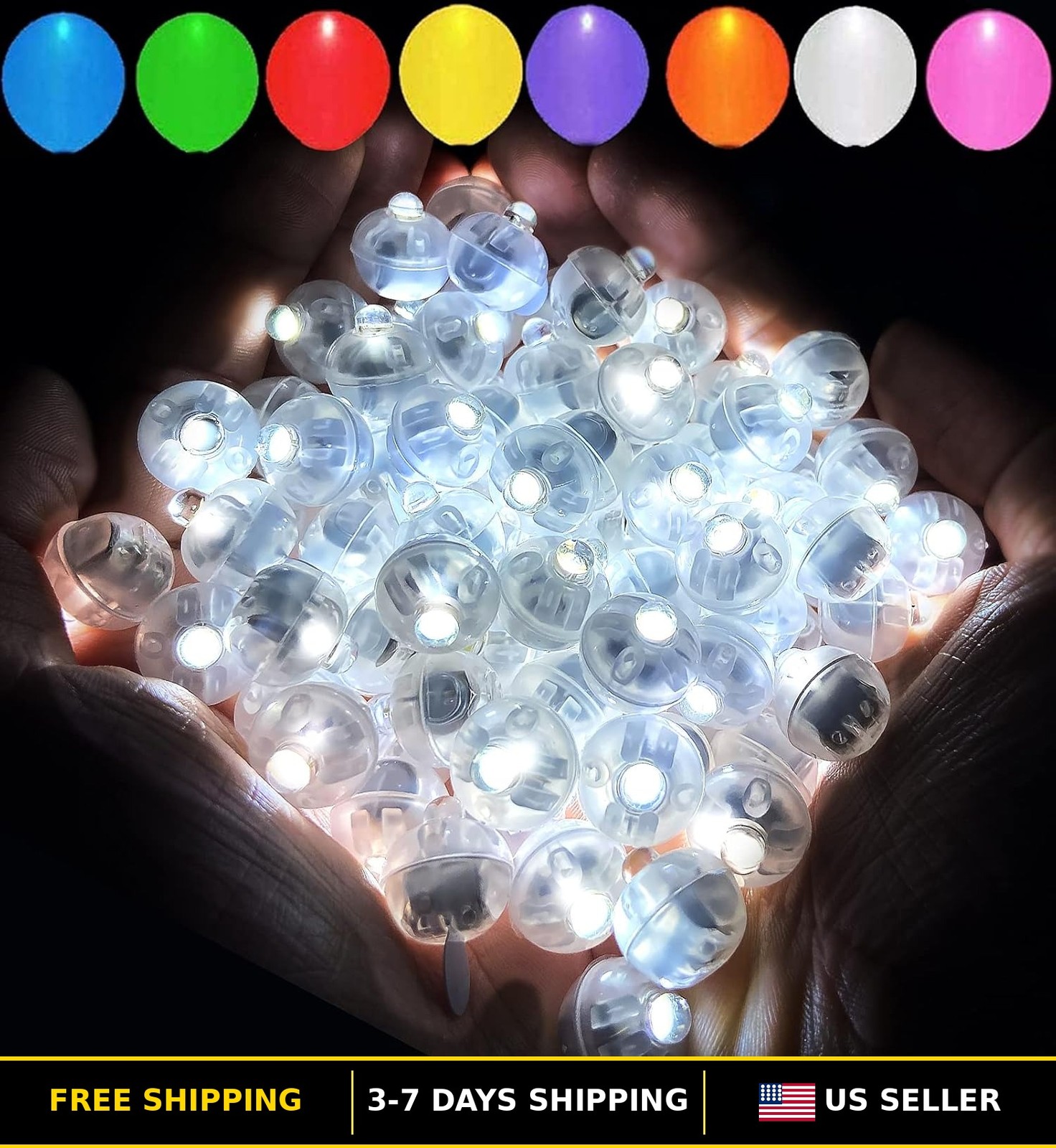 100pcs Waterproof Mini LED Balloon Lights for Parties, Long Standby Time