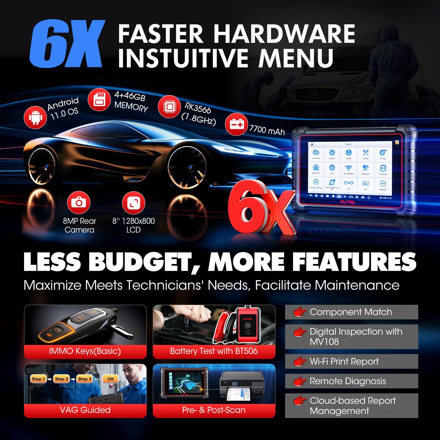 Autel MaxiCheck MP900-TS TPMS Programming Tool Upgraded of MS906 PRO-TS