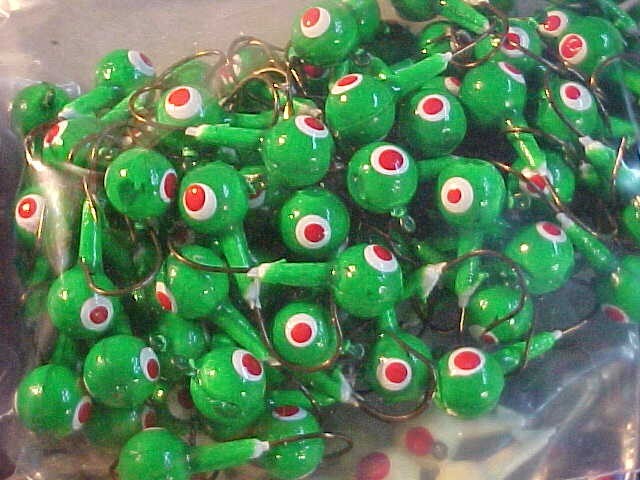 100 NEW SIZE 2 FLOATING JIG HEADS 1/4 WALLEYE JIGS OZ. ASSORTMENT #11