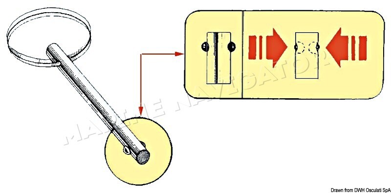 OSCULATI Pack of 10 SS Self-Locking Pin 6x51 mm