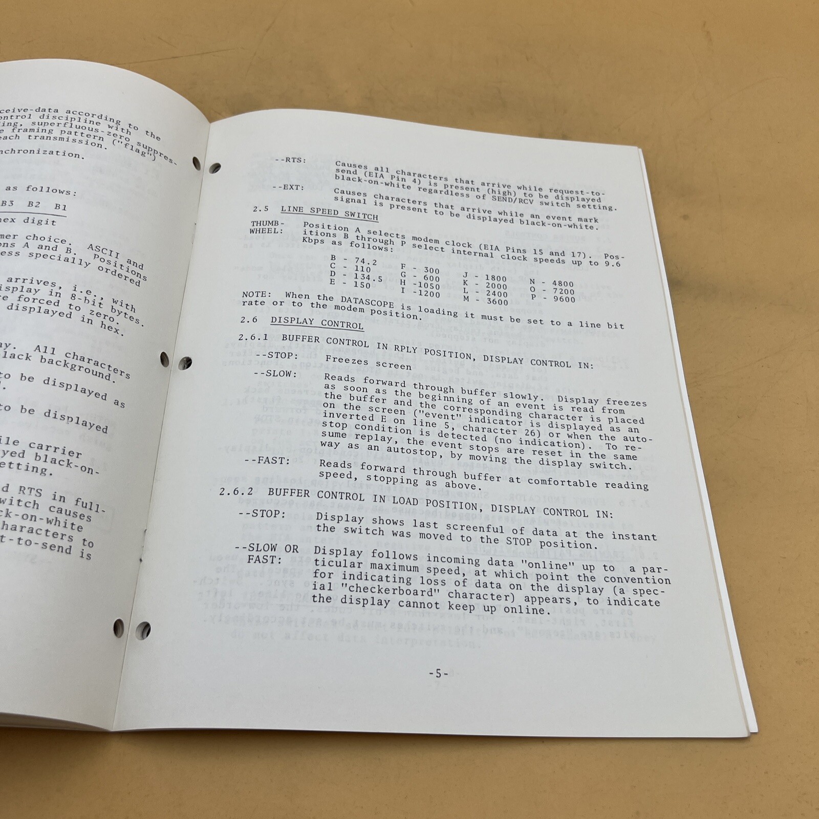 Vintage 1979 Spectron Datascope Model D-301 Instruction Manual Guide Book