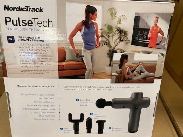 NordicTrack PulseTech Percussion Therapy Gun (NEW)