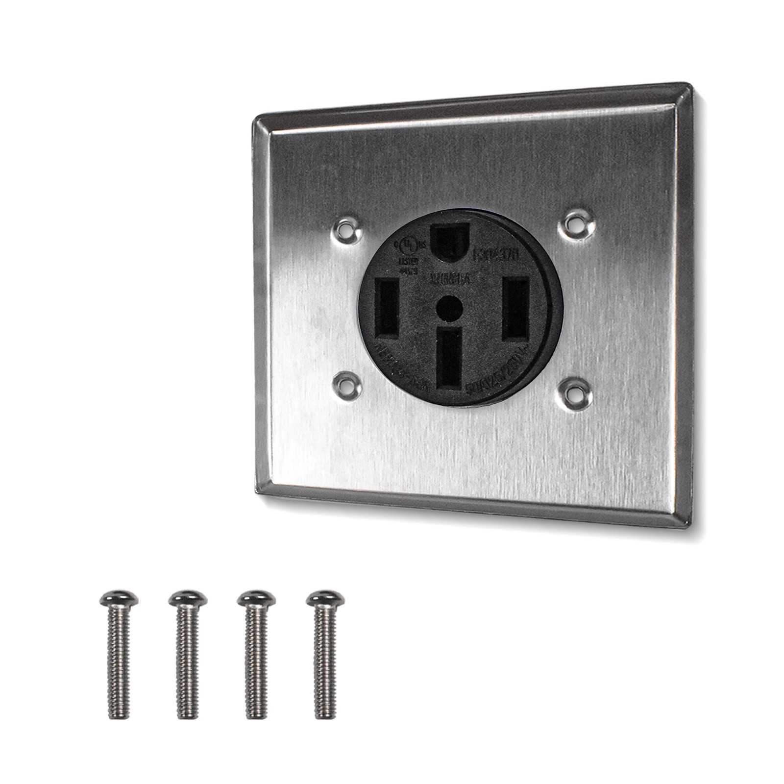 Universal 50A 14-50R Wall Receptacle For Residential EV Garage Charging Station