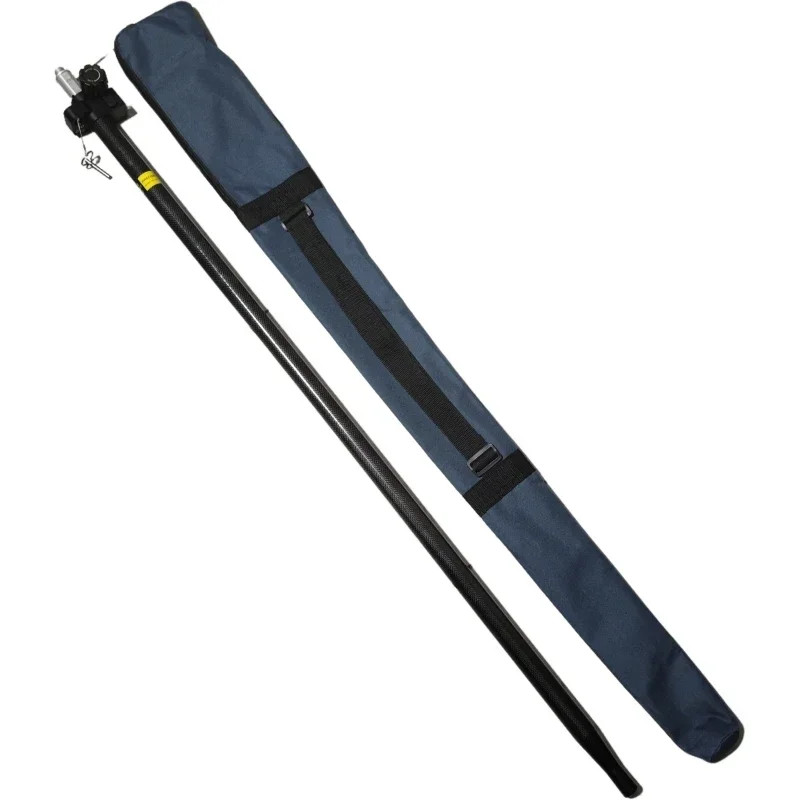 TELESCOPIC GPS GNSS POLE 2.1M RTK ROD CARBON FIBRE SURVEYING TOTAL STATION PRISM