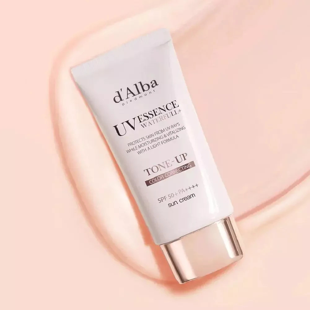 D’ALBA Waterfull Pink Tone Up Sunscreen 50ml SPF 50+ PA+++ - FREE SHIPPING