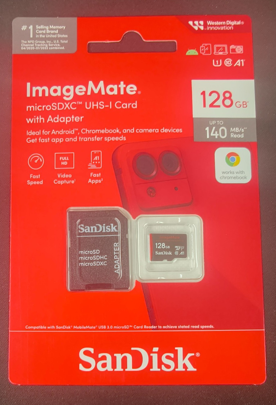 SanDisk ImageMate 128GB Class 10 - microSDXC UHS-I Memory Card