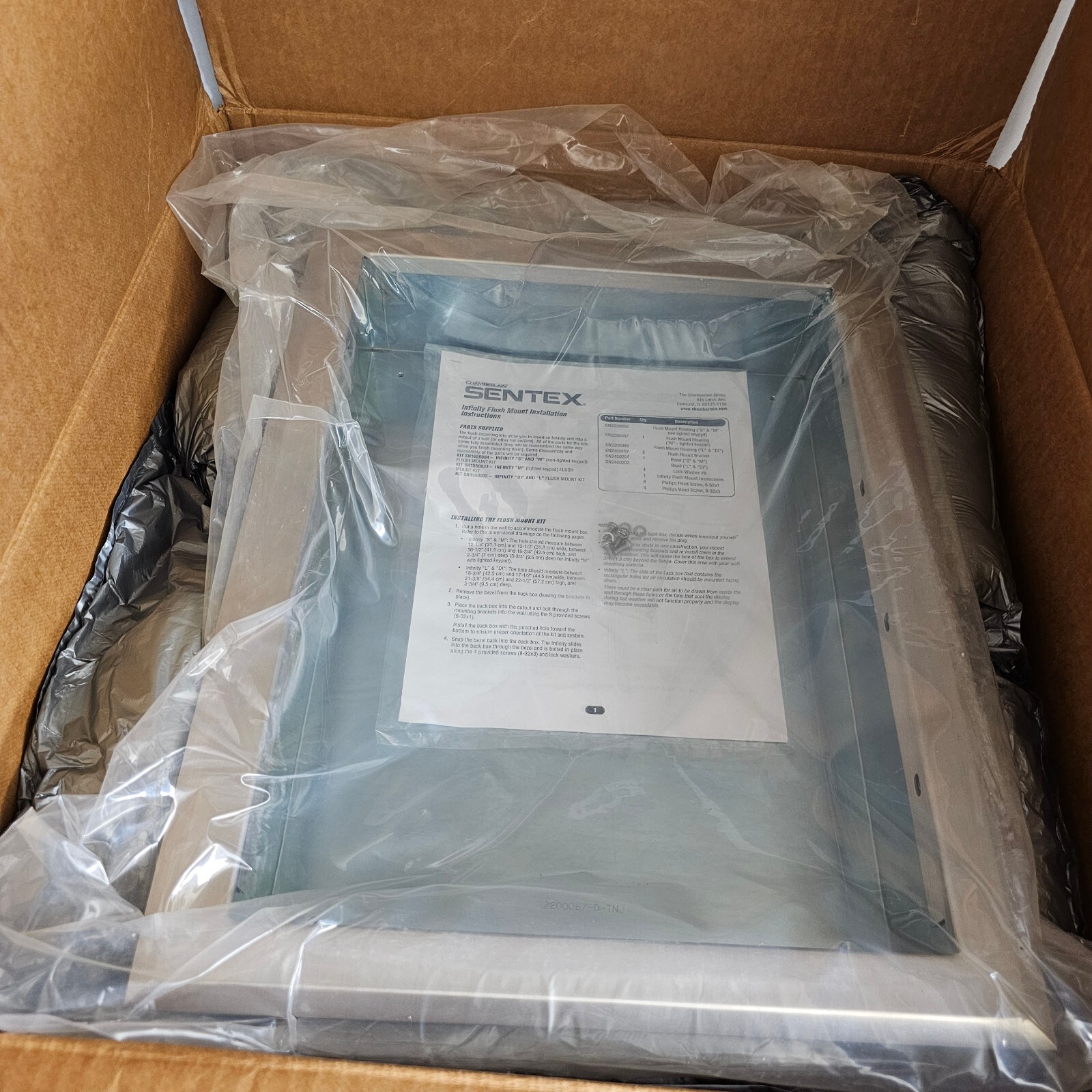 SENTEX SN1650033 infinity M flush mount NEW (Open Box) Old Stock