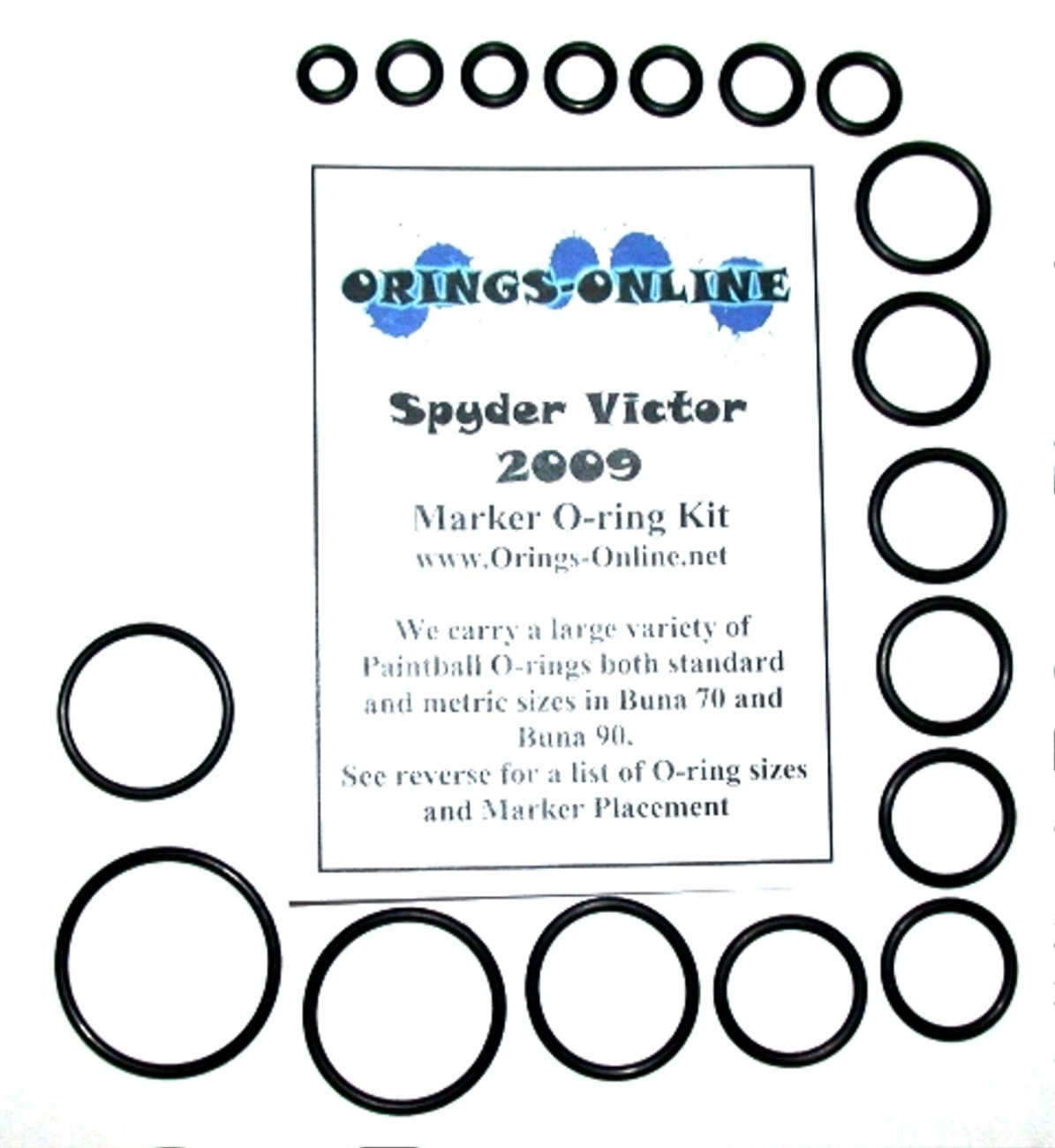 Spyder Victor 2009 Paintball Marker O-ring Oring Kit x 4 rebuilds / kits