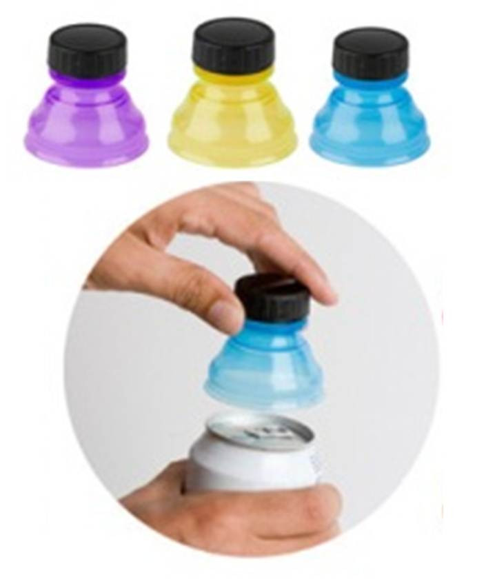 Drink Seal Lid Change Turn Convert Can Into Bottles 3 Washable No Spill Top Soda