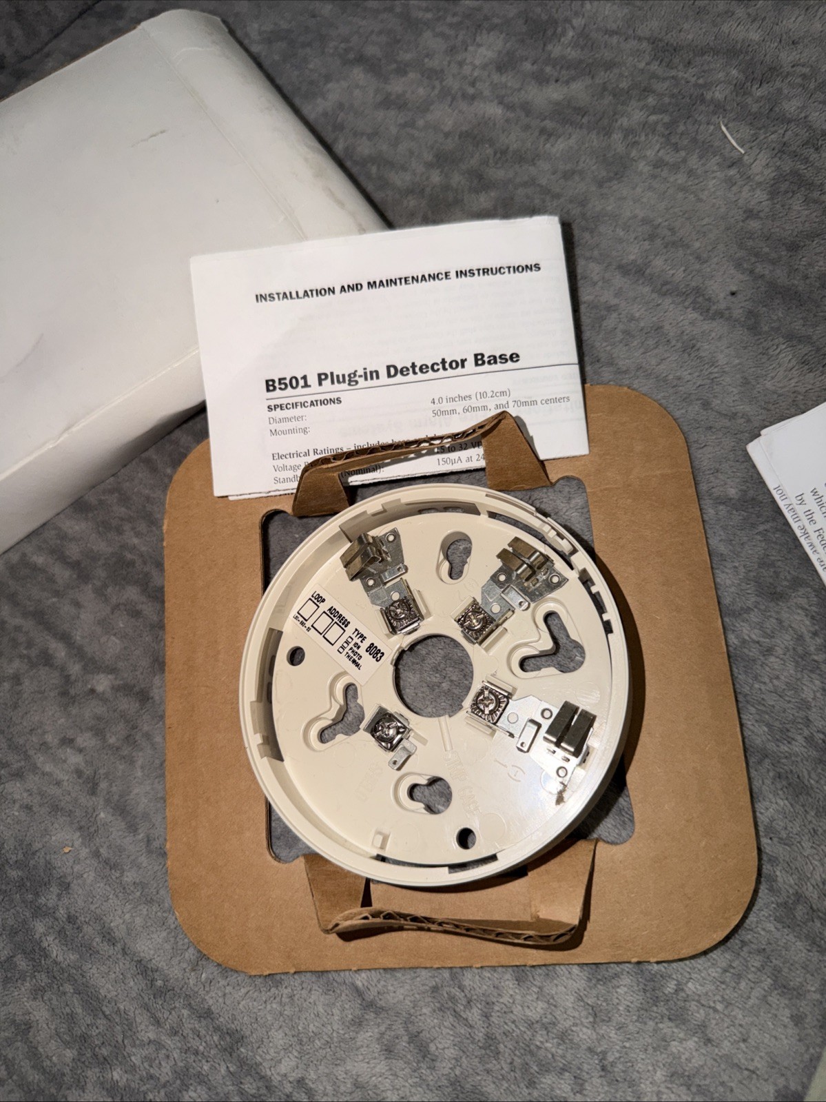 System Sensor B501 417487 Detector Base 1 Pc