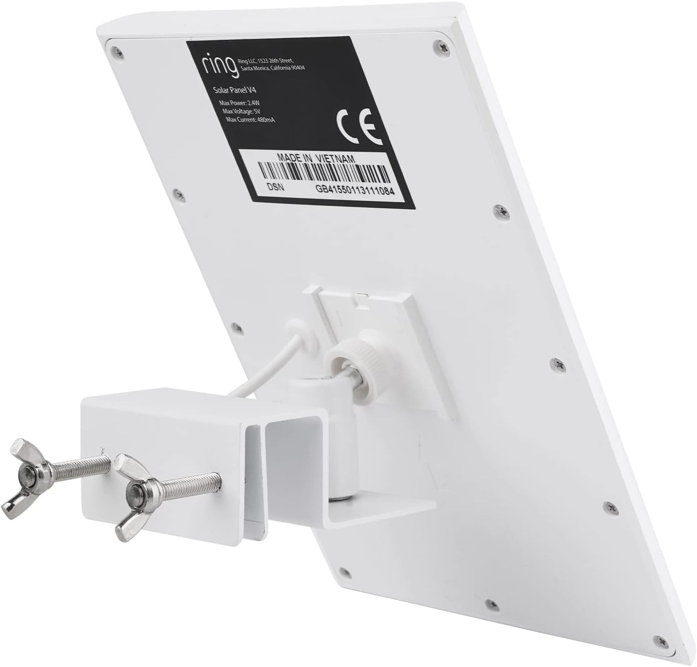 Gutter Mount for Solar Panel, Adjustable Weatherproof Aluminum Alloy Mount Brack