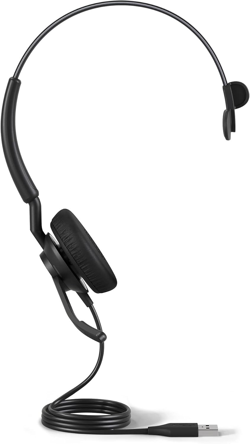 Jabra Engage 40 Wired Mono Headset with Inline Call Control USB-A Cable, Black