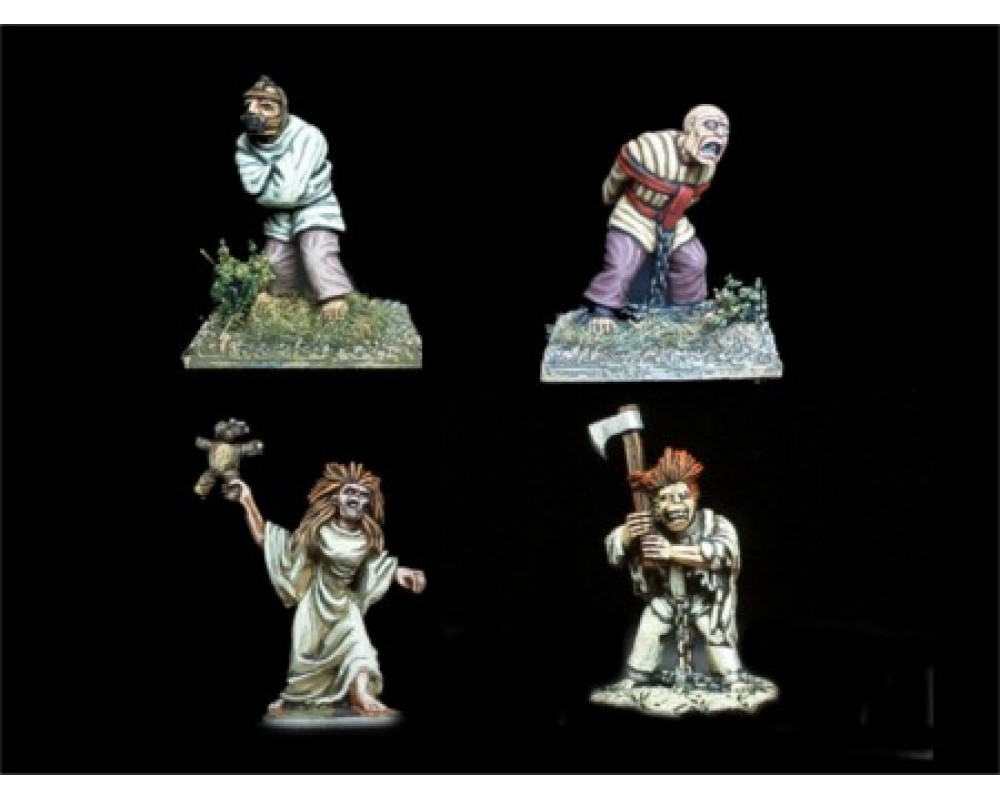 Vampire Wars Metal Miniatures GH-40 Asylum Inmates Brand New Blister