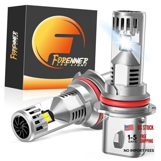 Fahren Upgraded Light Bulbs, 70000LM Brighter 6500K Cool White, 1:1 9007/HB5