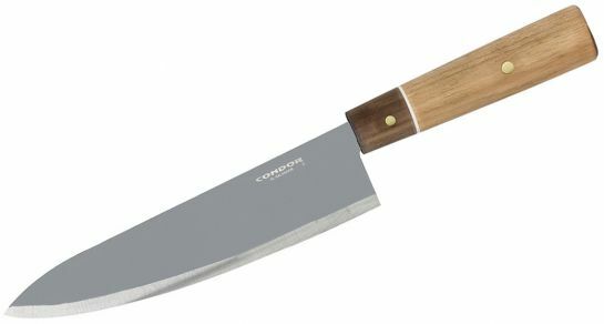 Condor Kondoru Kitchen Gyuto 7.9 Blasted Satin Blade Hickory/Walnut 65002