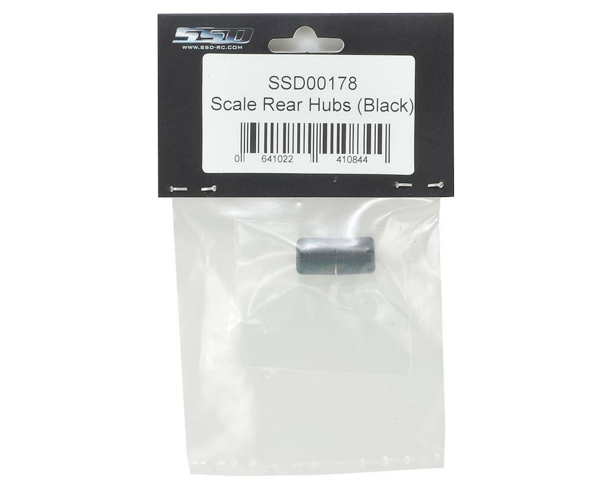 SSD RC Scale Rear Hubs (Black) (2) [SSD00178]