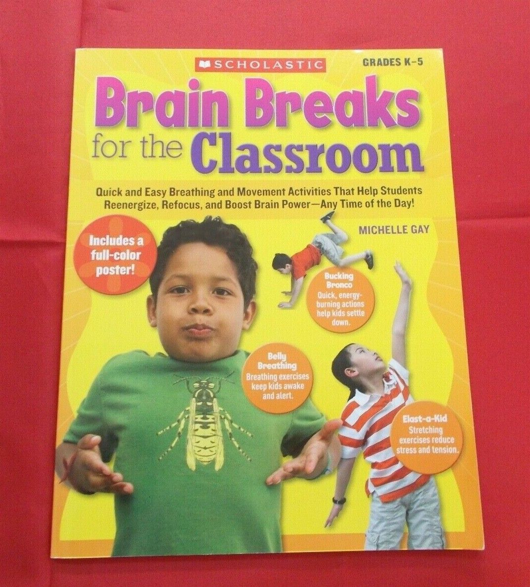 2009 Scholastic Paperback Book -"Brain Breaks for the Classroom" Gr. K-5