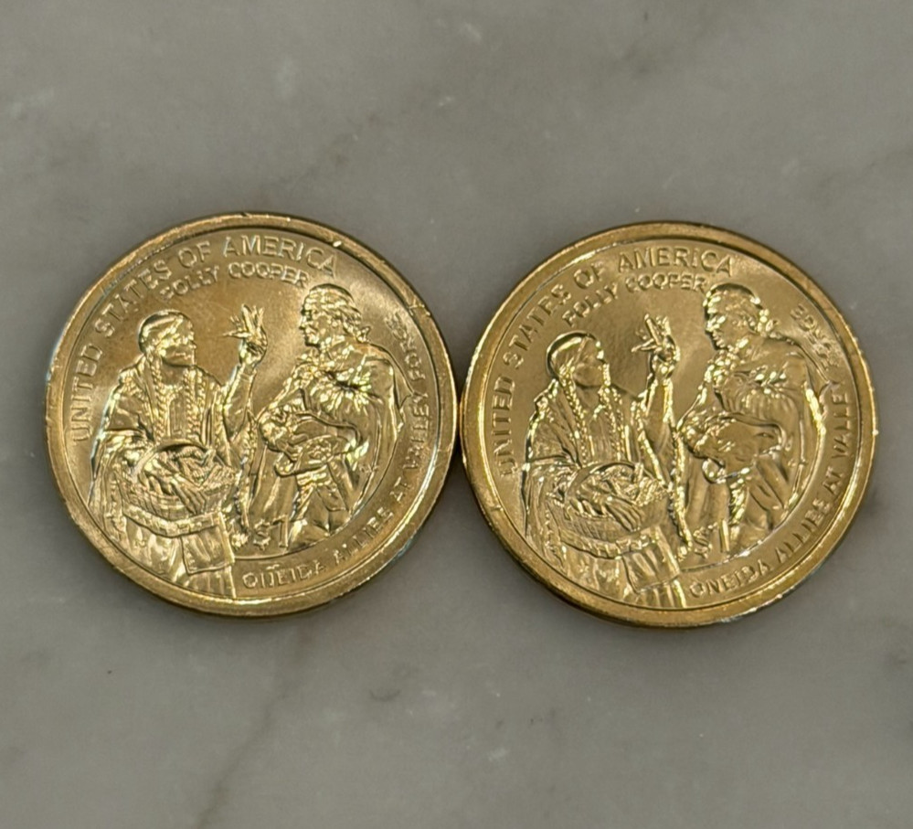 [Lot of 2] 2026 P D Sacagawea Dollar Set - Polly Cooper - BU