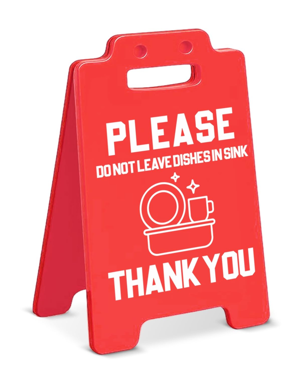 Funny Kitchen Decor Please Do Not Leave Dishes in Sink Table Sign for Home Offic