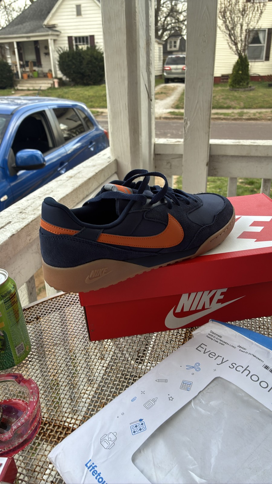 Nike Terra Manta Men's Deep Royal Blue Orange Gum Sole Shoes