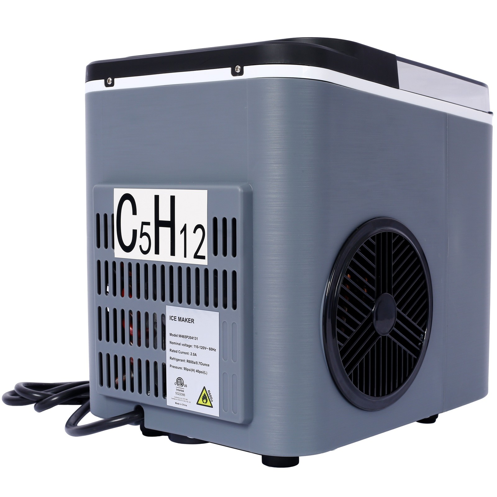 Portable Ice Machine, Self-Cleaning Ice Makers with Basket and Scoop