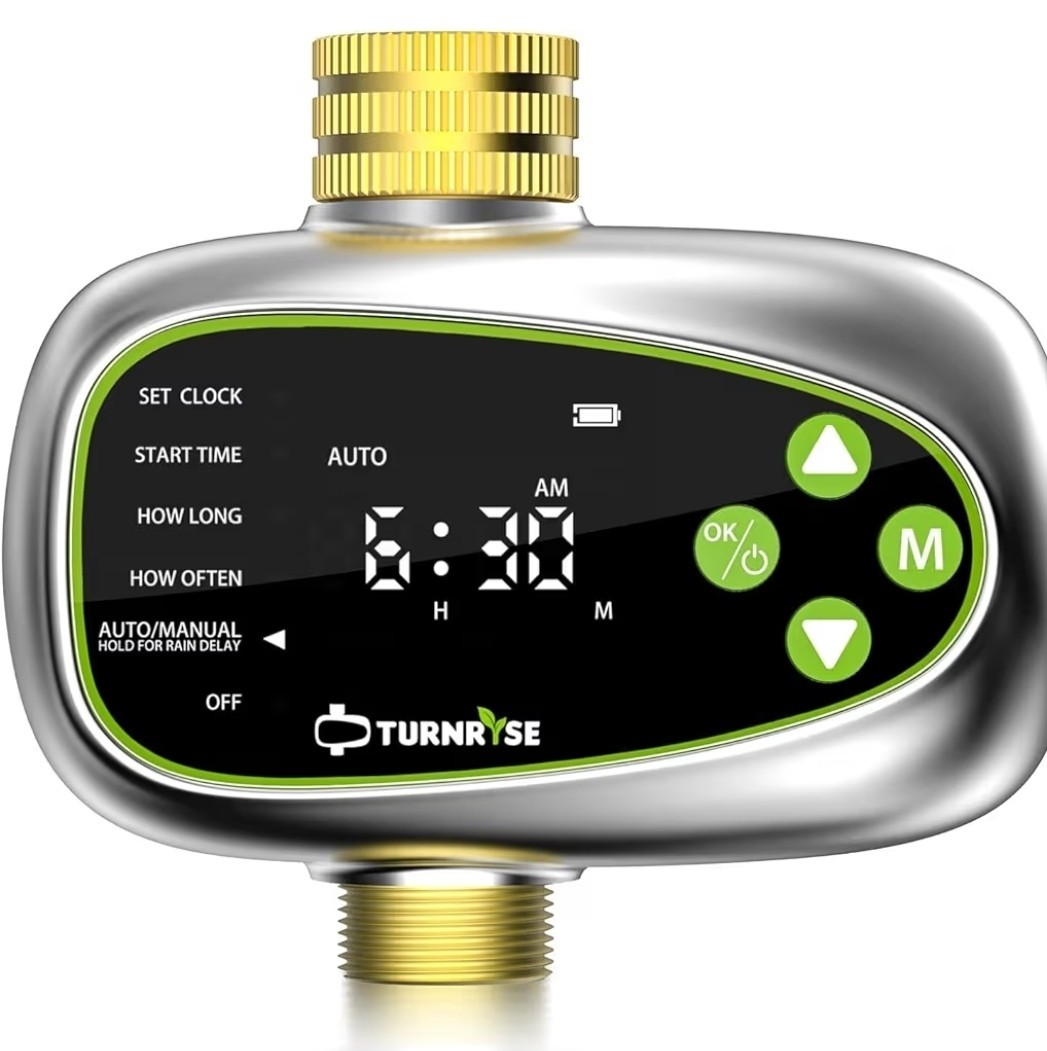Sprinkler Controller with Soil Moisture Sensor: 1 Zone Water Timer for Garden...