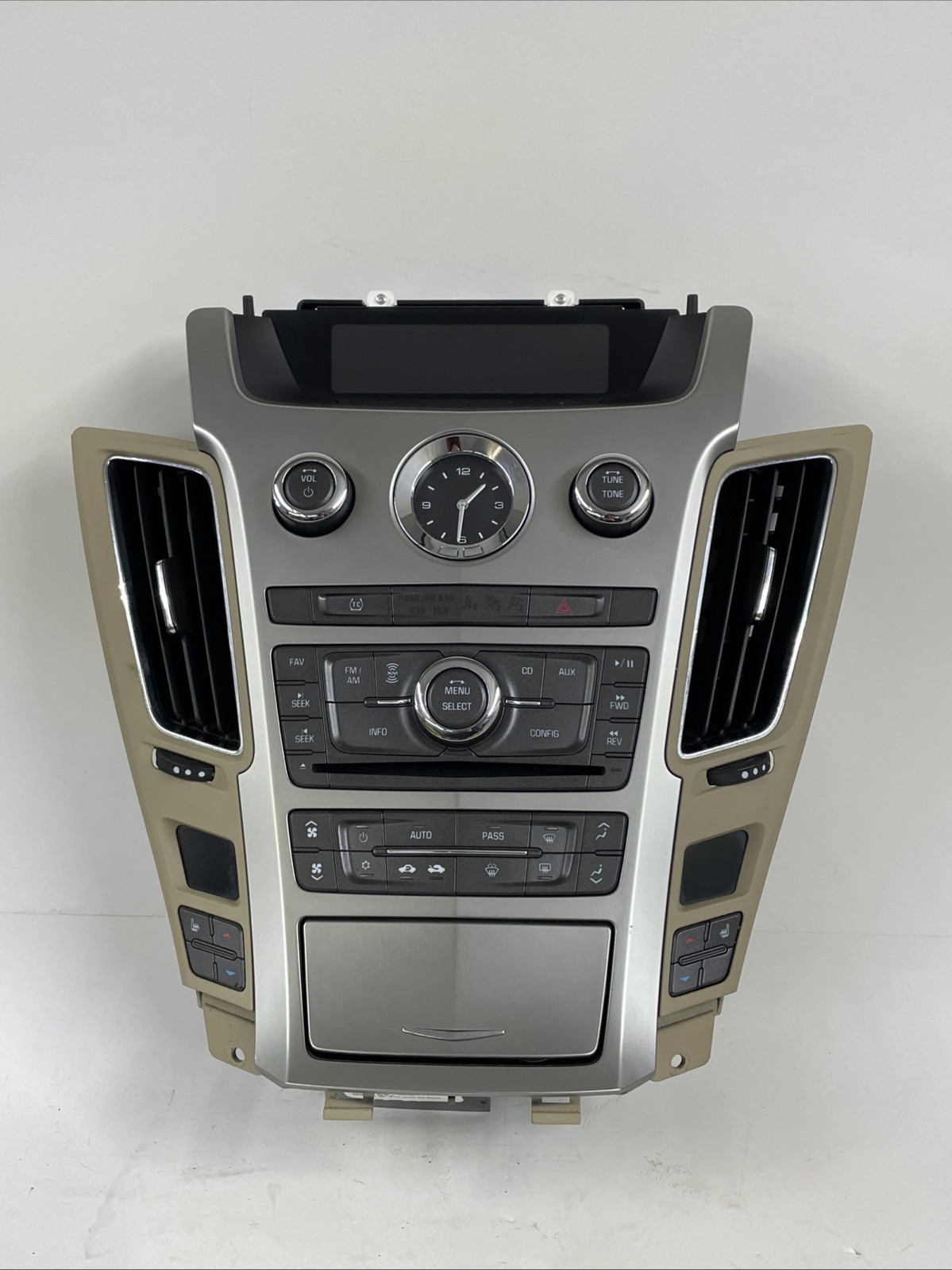 09-13 Cadillac CTS Climate Control & Radio Reciever Control Panel *Tan* OEM