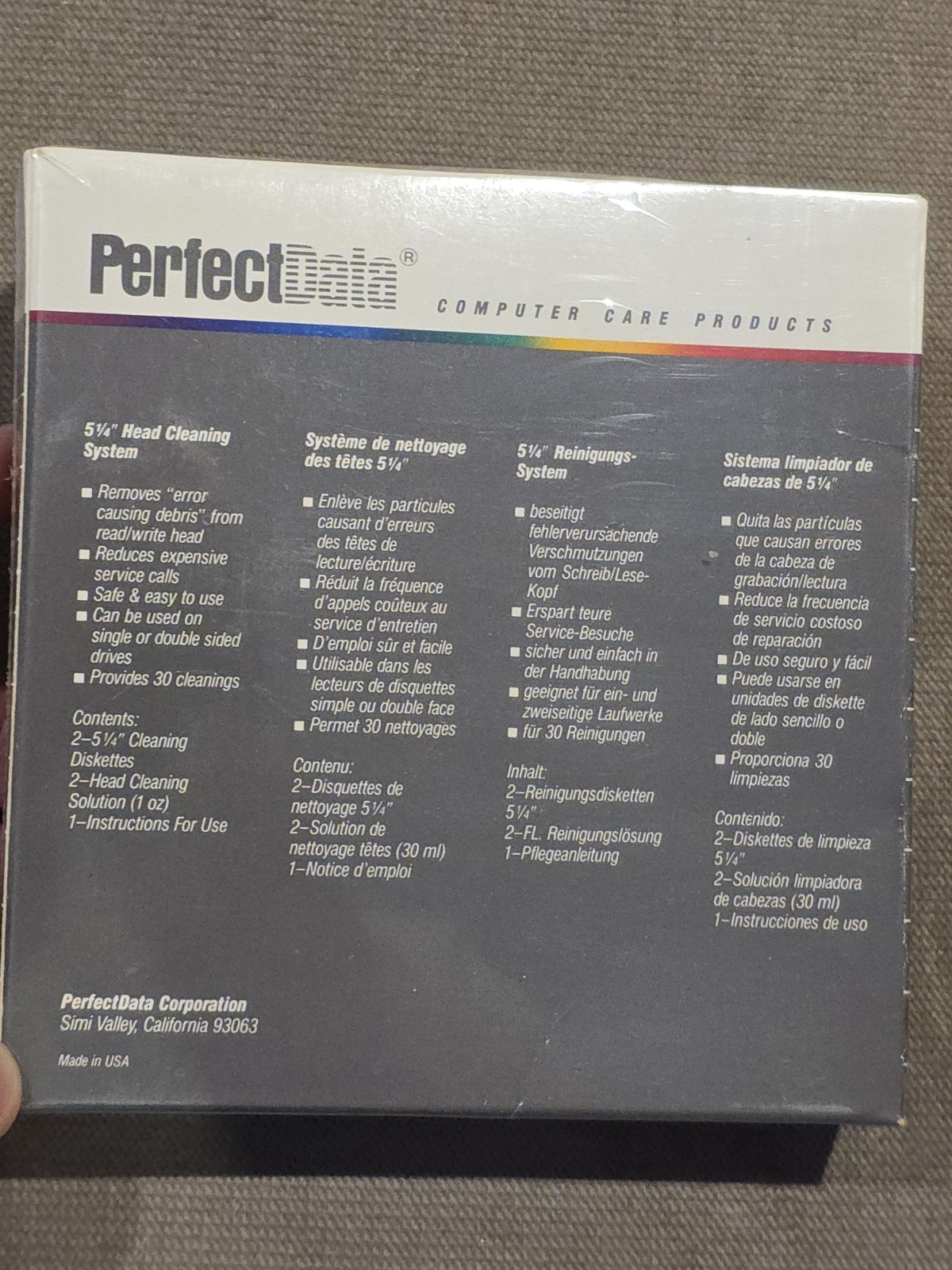 PerfectData Computer Micro Maintenance Kit w/ 5.25 Floppy Disk Sealed Commodore