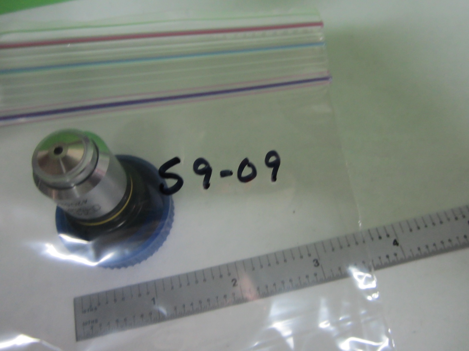 MICROSCOPE PART OBJECTIVE OLYMPUS JAPAN PLAN 20X OPTICS AS IS BIN#S9-09