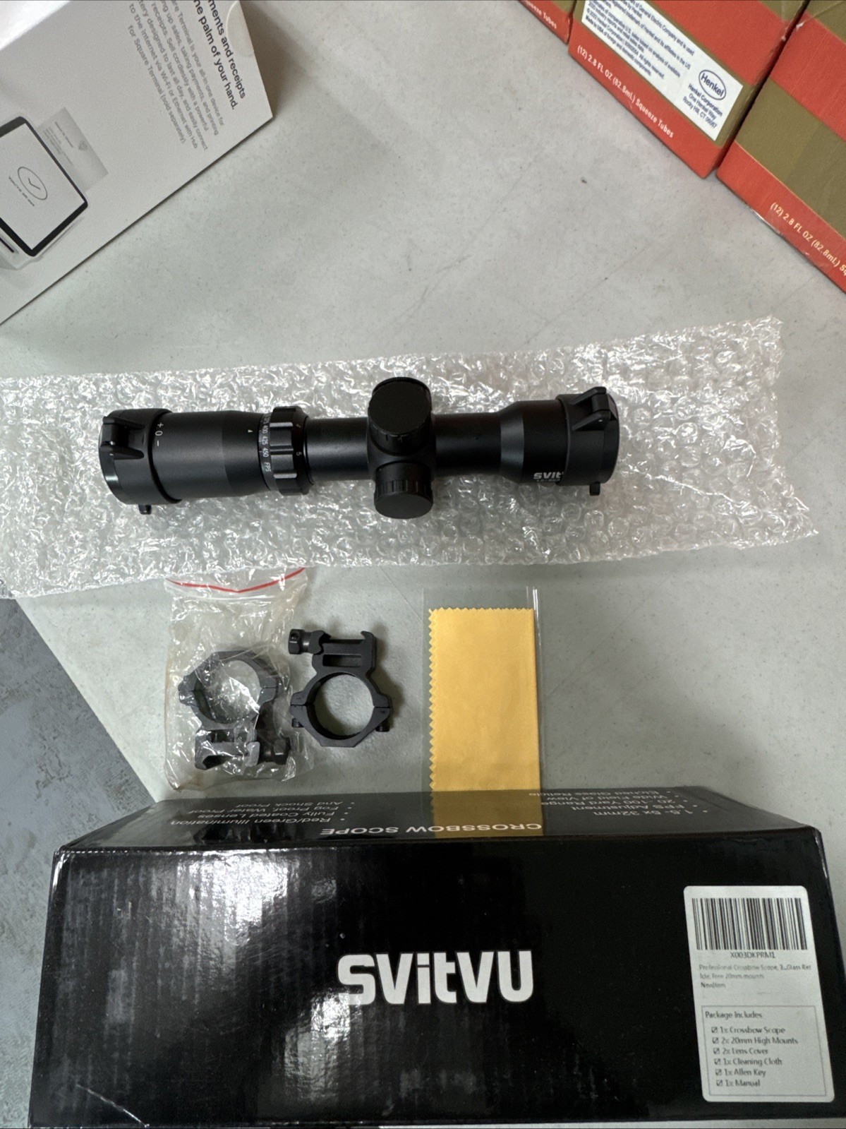 Professional Crossbow Scope, 300-450FPS(1.5-5x32), 20-100 Yards High Black