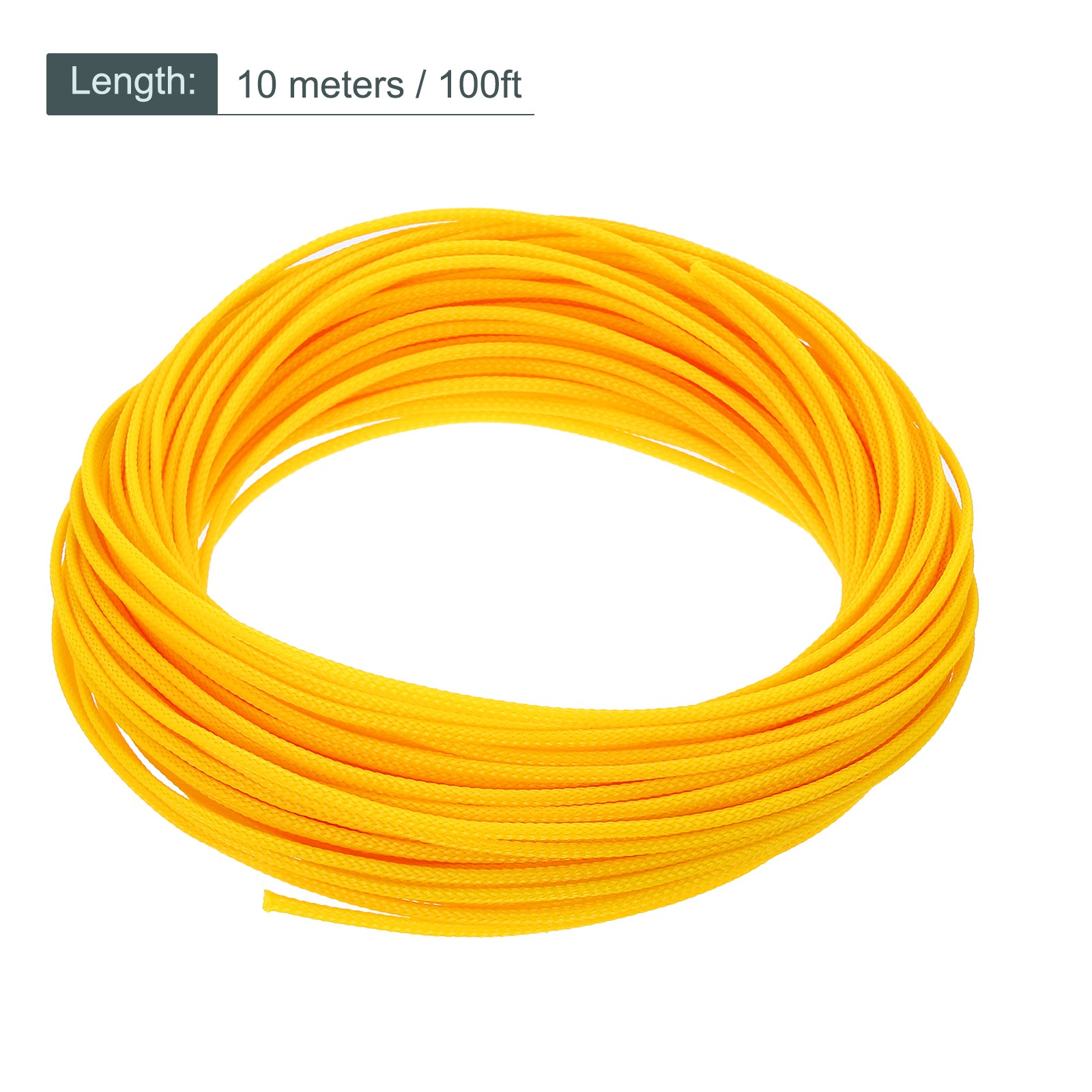 Expandable Sleeving 1/8-inch 100ft Cable Sleeve Yellow