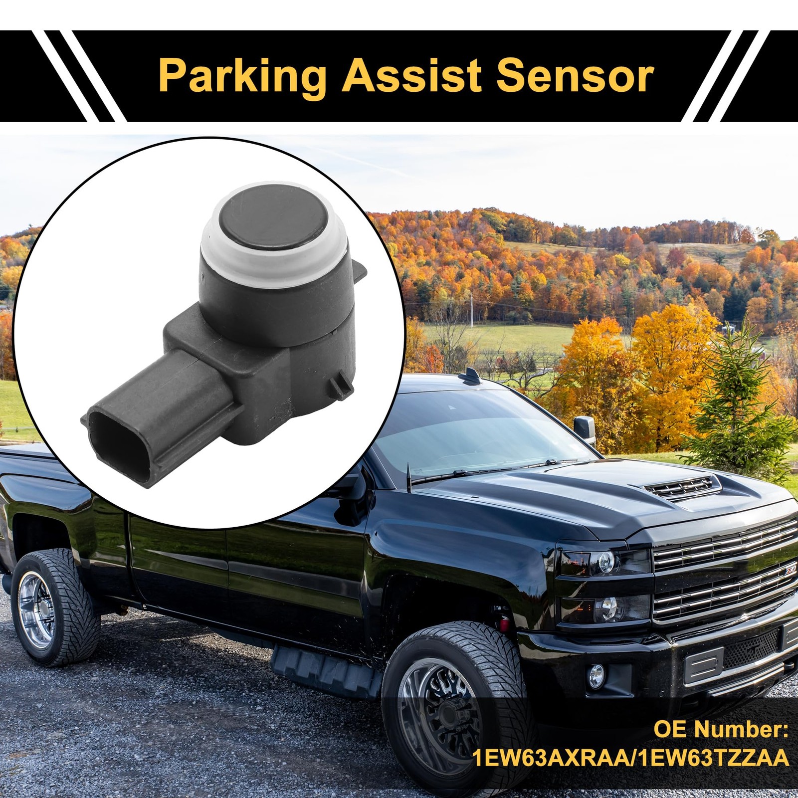 4 Pcs Bumper Backup Parking Sensor for Ram 1500 2500 3500 2011-2017 Reverse P...