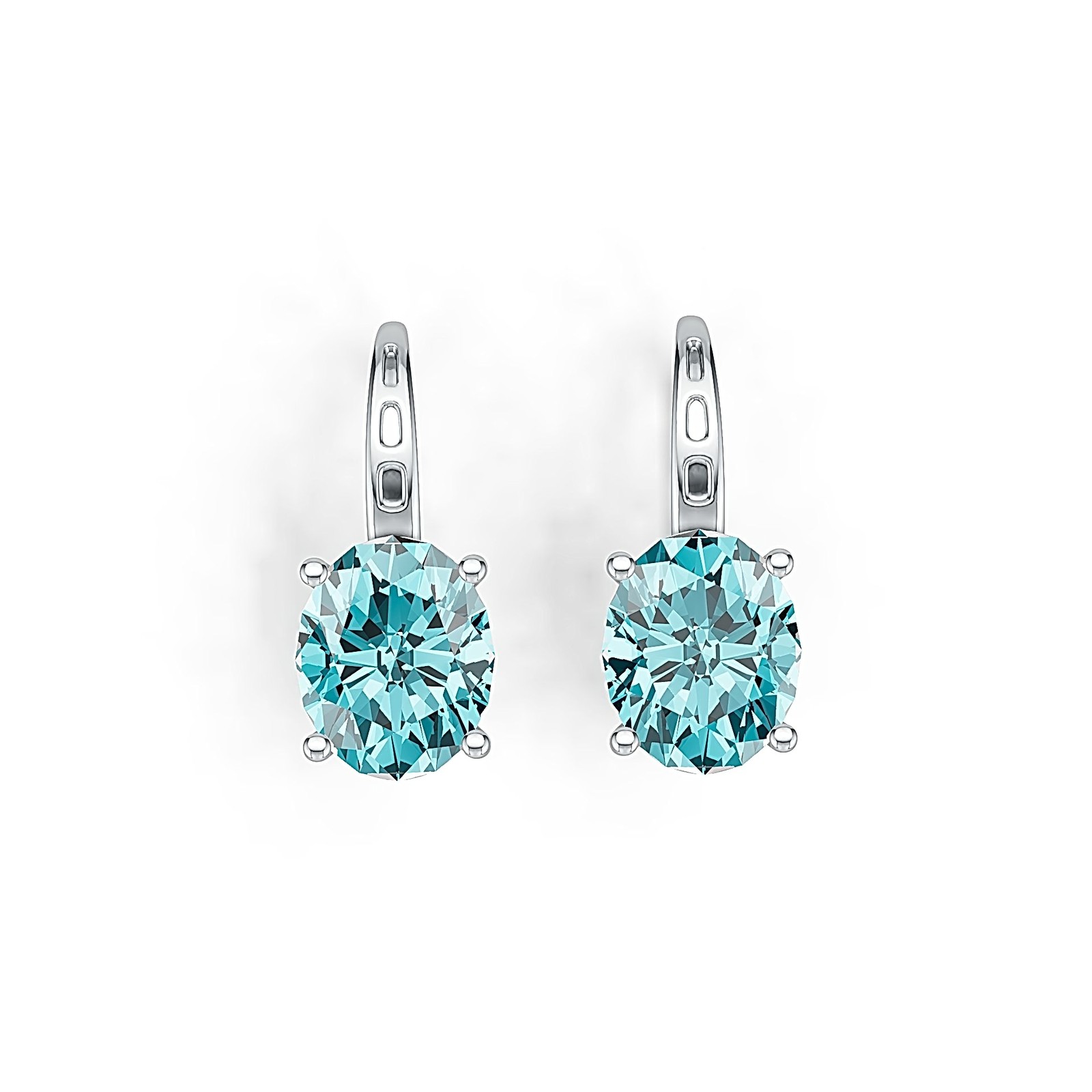Sterling Silver Semi Mount Earrings Setting Oval OV 10X8mm