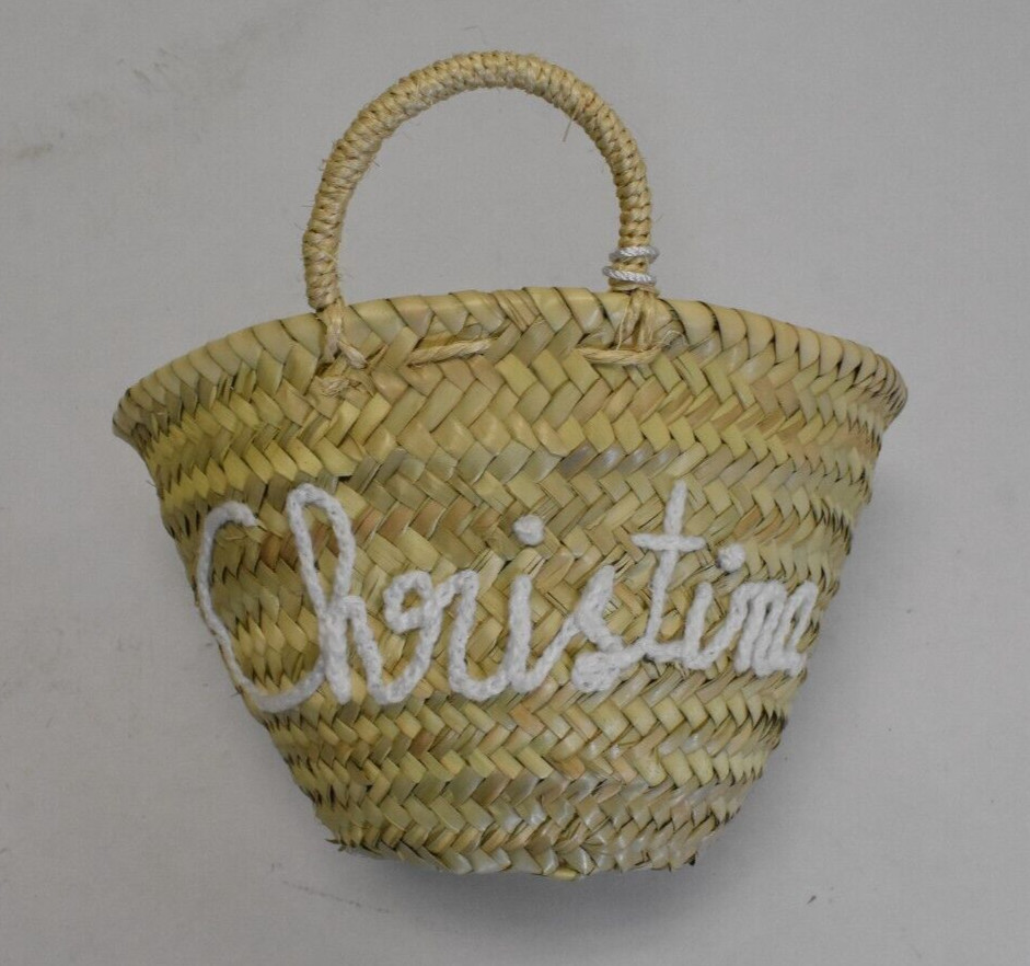 Wicker Basket With Handles Easter Holiday Wedding Event Customized Christina