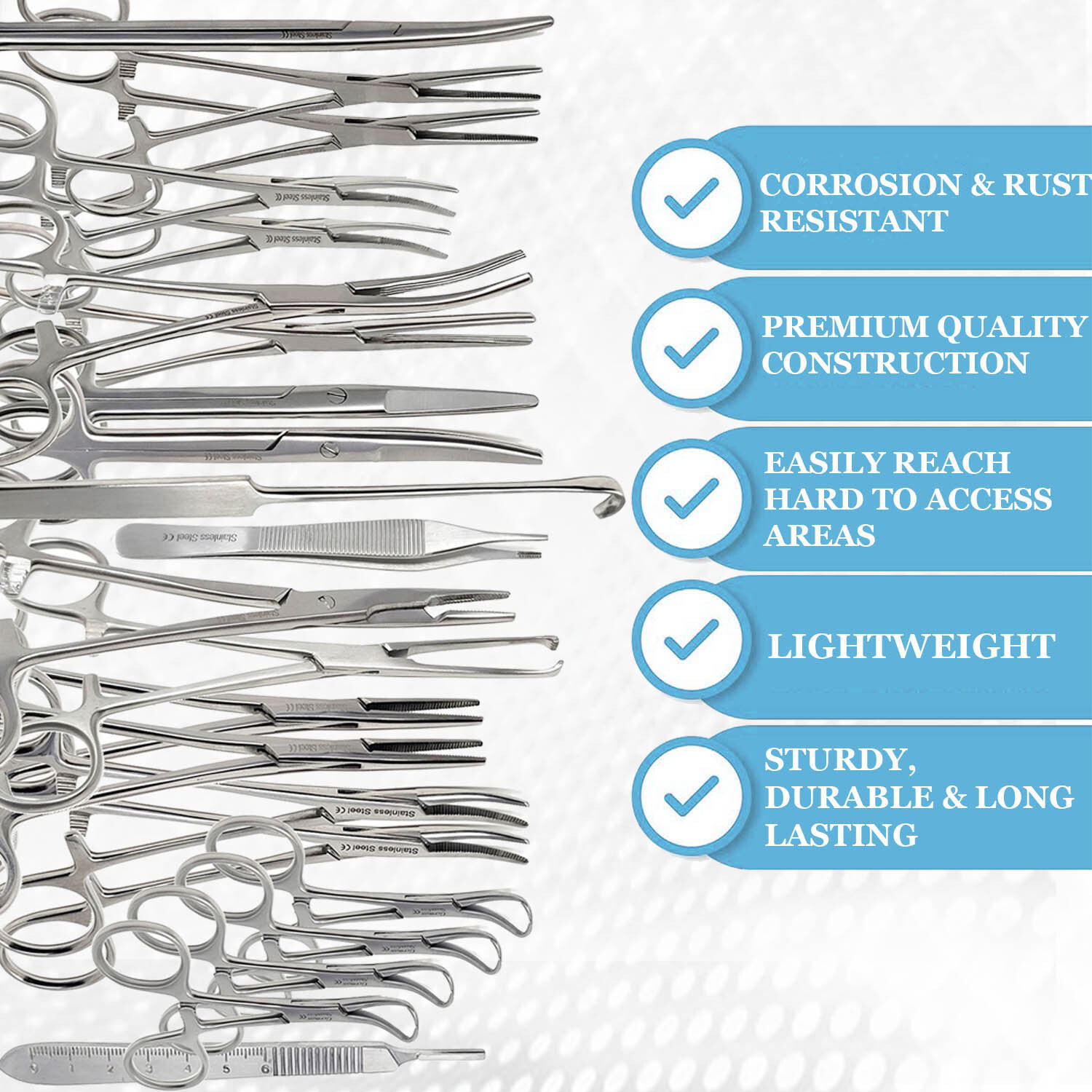 72 Pcs Bitch Spay Pack Kit Set Surgical Veterinary Instruments German Grade CE