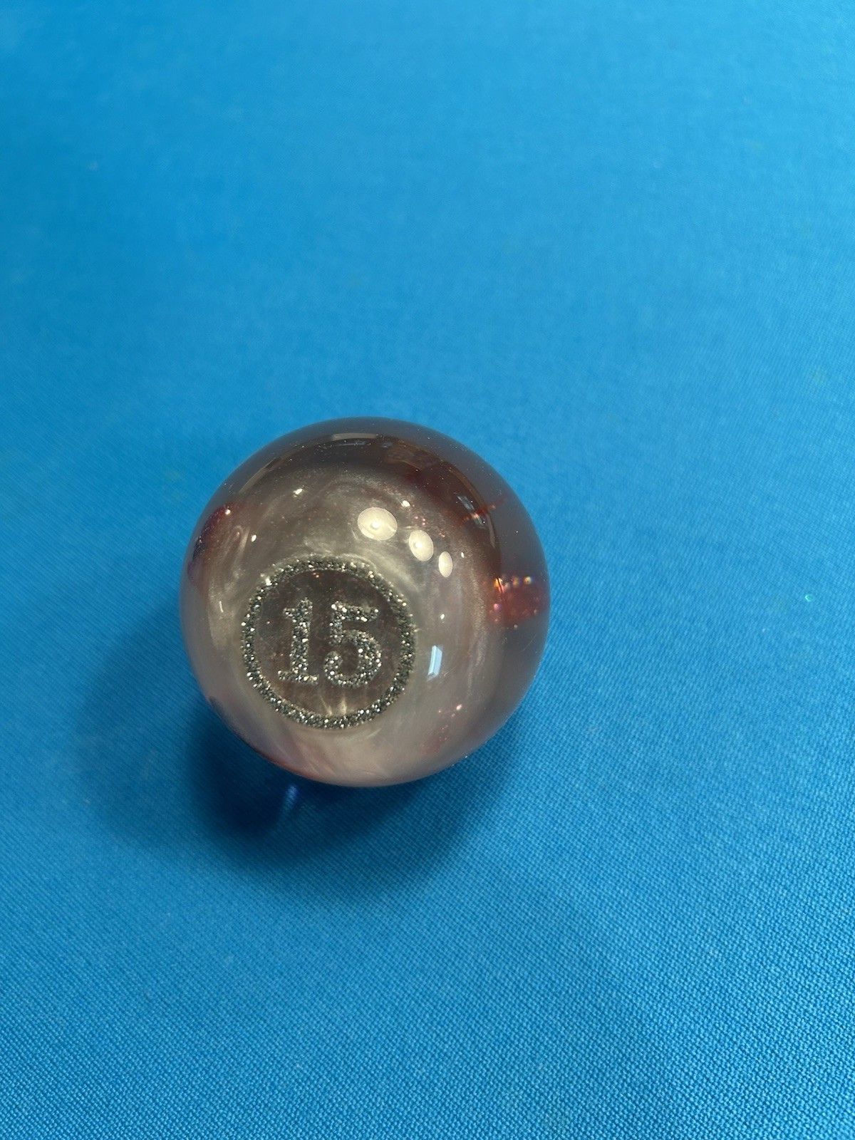RARE! Vigma Shangra La BEAUTIFUL Glitter Individual Pool Ball 15 Ball