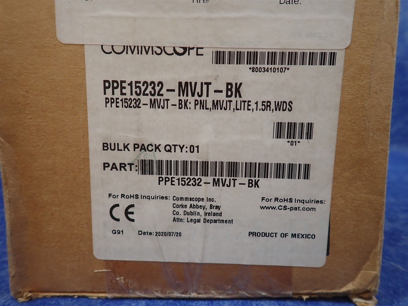 NEW Commscope PPE15232-MVJT-BK 64-Port 2RU Video Patch Panel (M13)