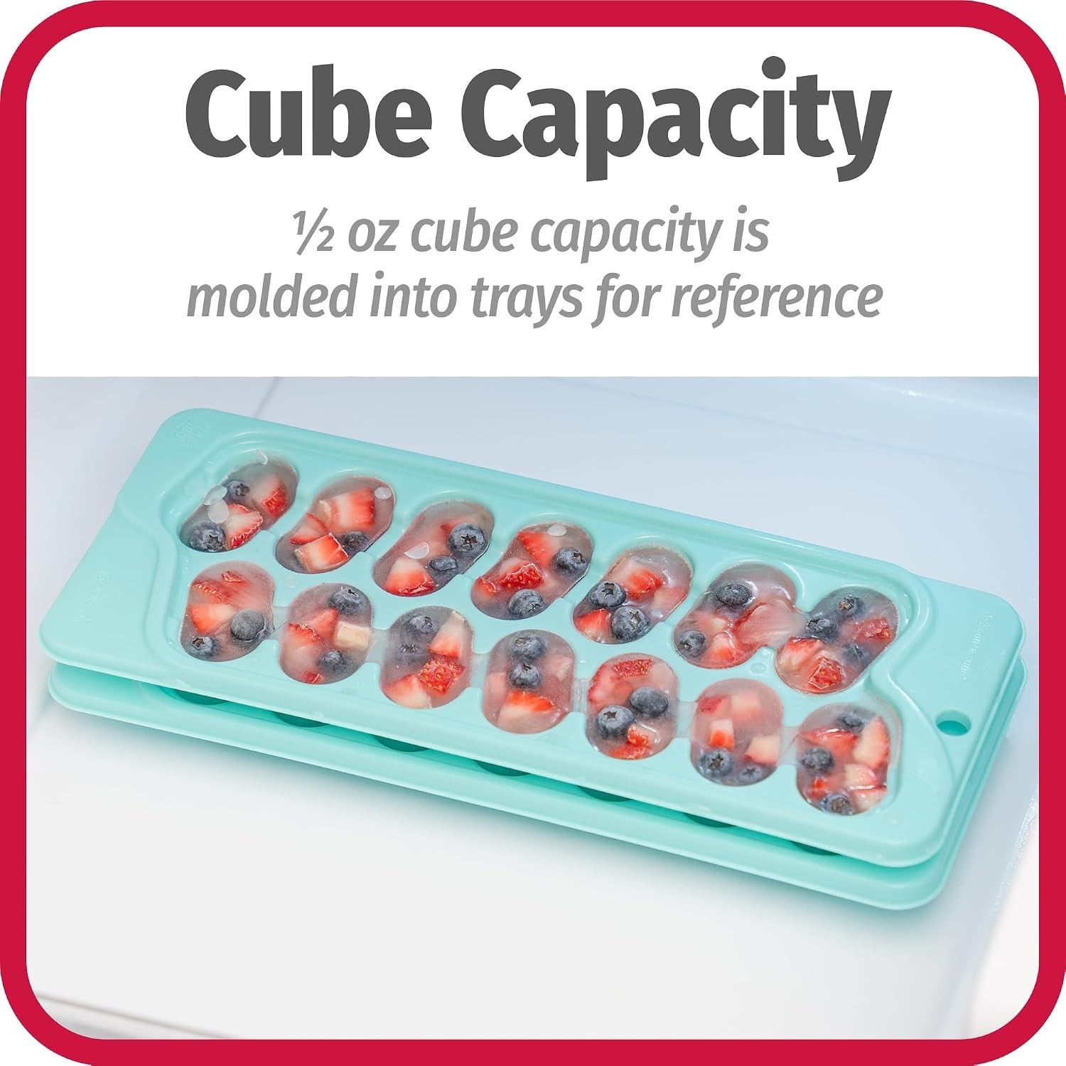 Versatile Quick-Release Ice Cube Trays - Fits Narrow Bottles, 28 Cubes Total