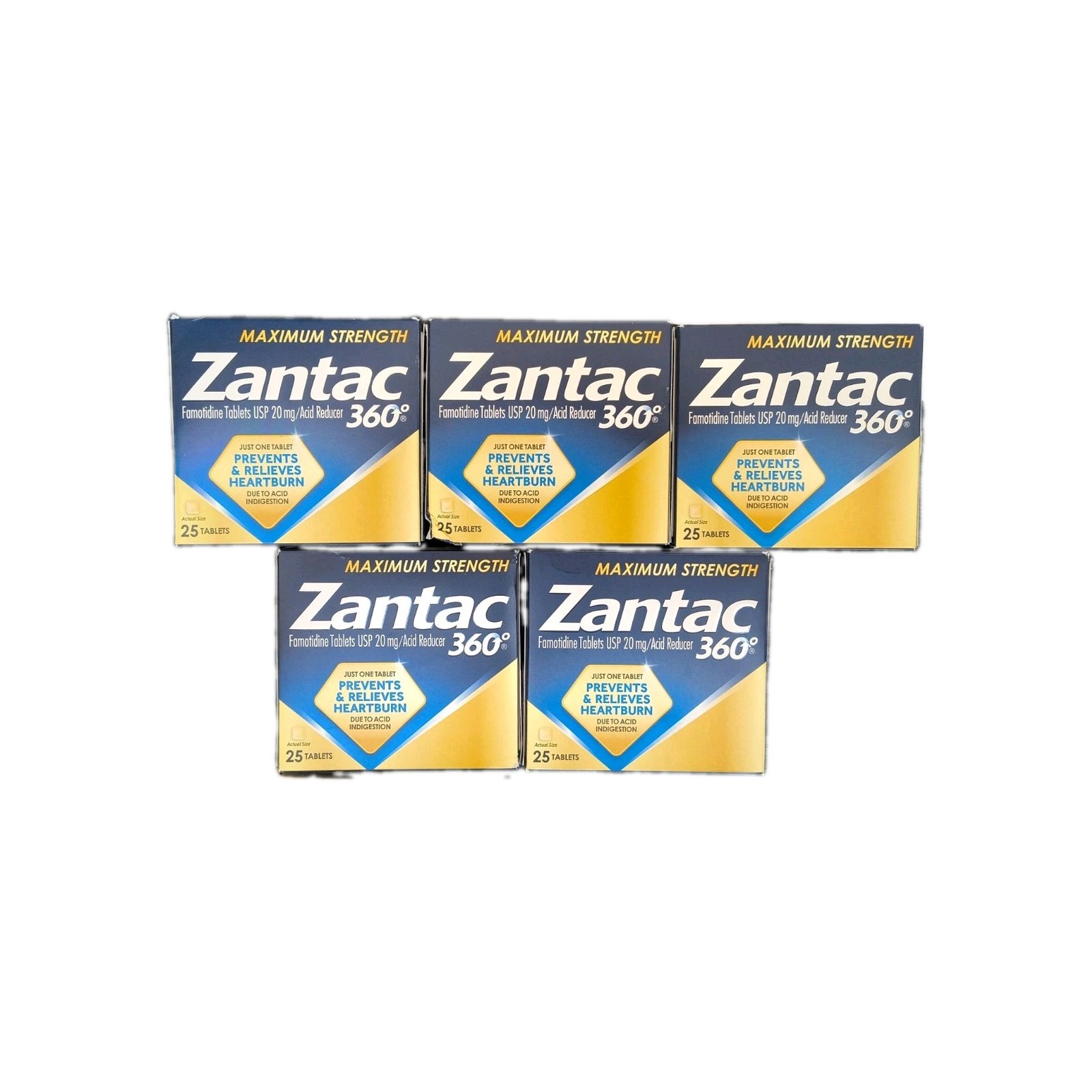 Zantac 360 Maximum Strength Tablets, 125 Count 7/2028