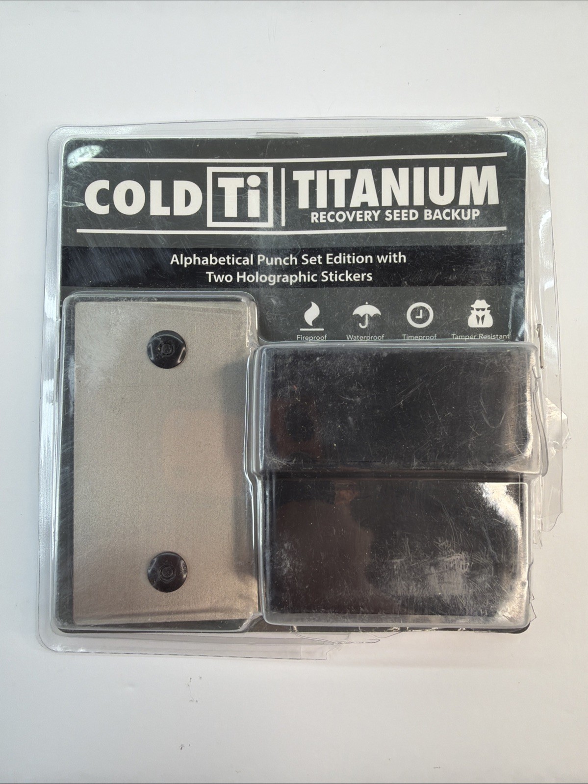 Titanium Bitcoin Seed Plates for Ultra-Secure Crypto Seed Phrase Storage