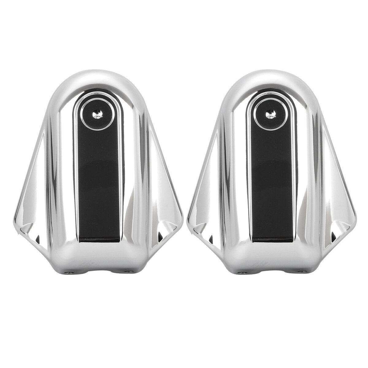 Pair Rear Axle Covers Swingarm Cap Chrome Bar Shield for Harley Softail 2008-19