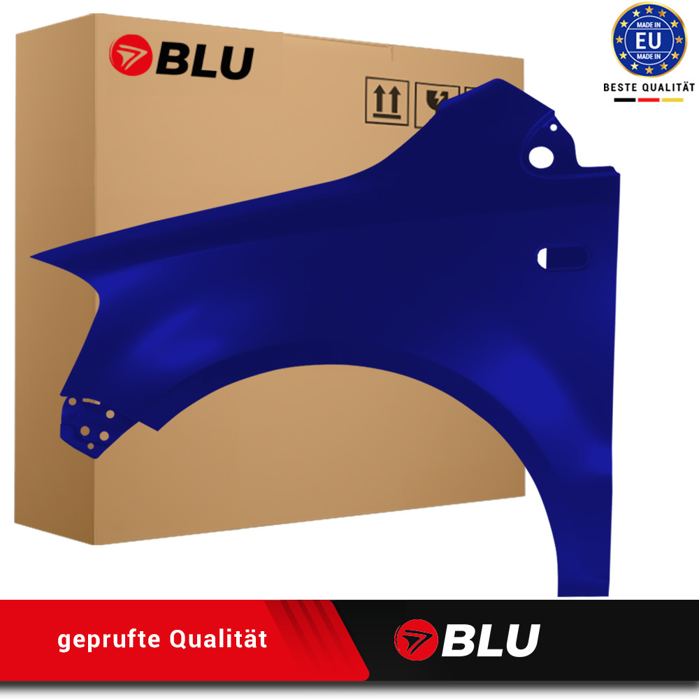Fender For VW Fox LL5M Left Blue 2005-2011 Front Painted New