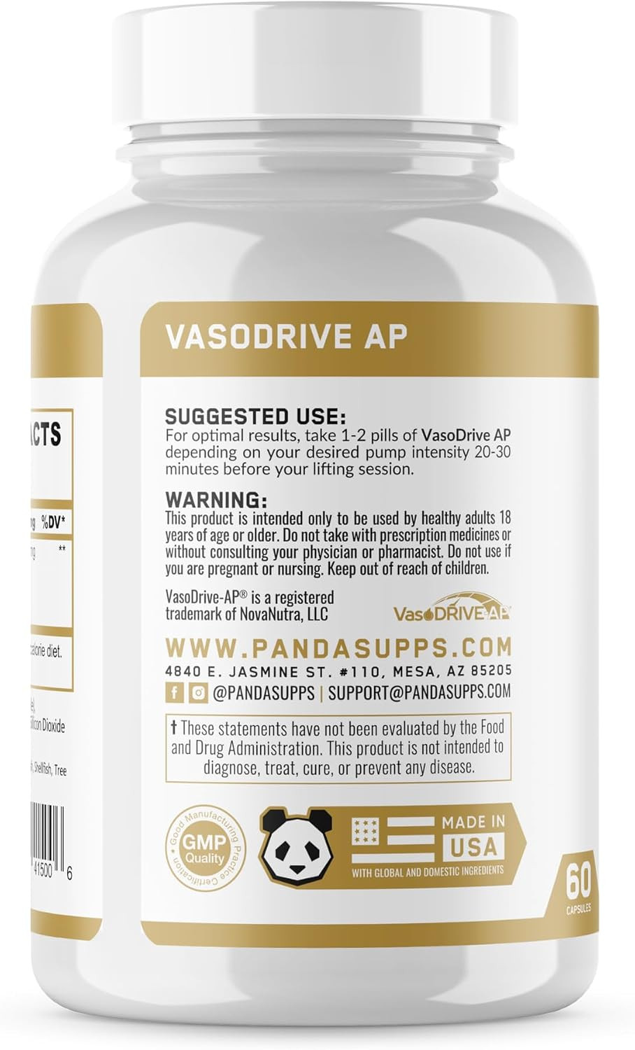 : Panda Supps - Vasodrive-Ap® (60 Count)