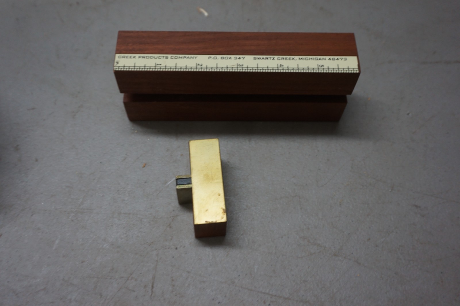 VTG Kwik-Check 6" BLACK CHERRY Table Saw Depth Gauge, NOS!!