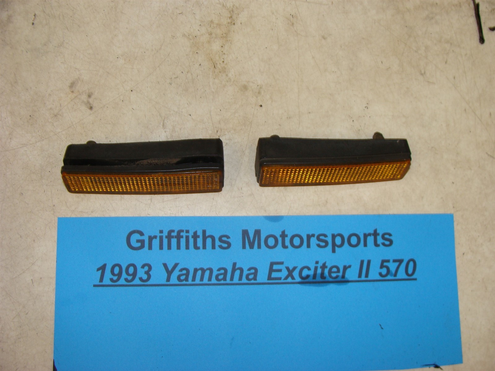 1993 YAMAHA EXCITER 2 II 570 EX570 orange front side hood reflector snowmobile