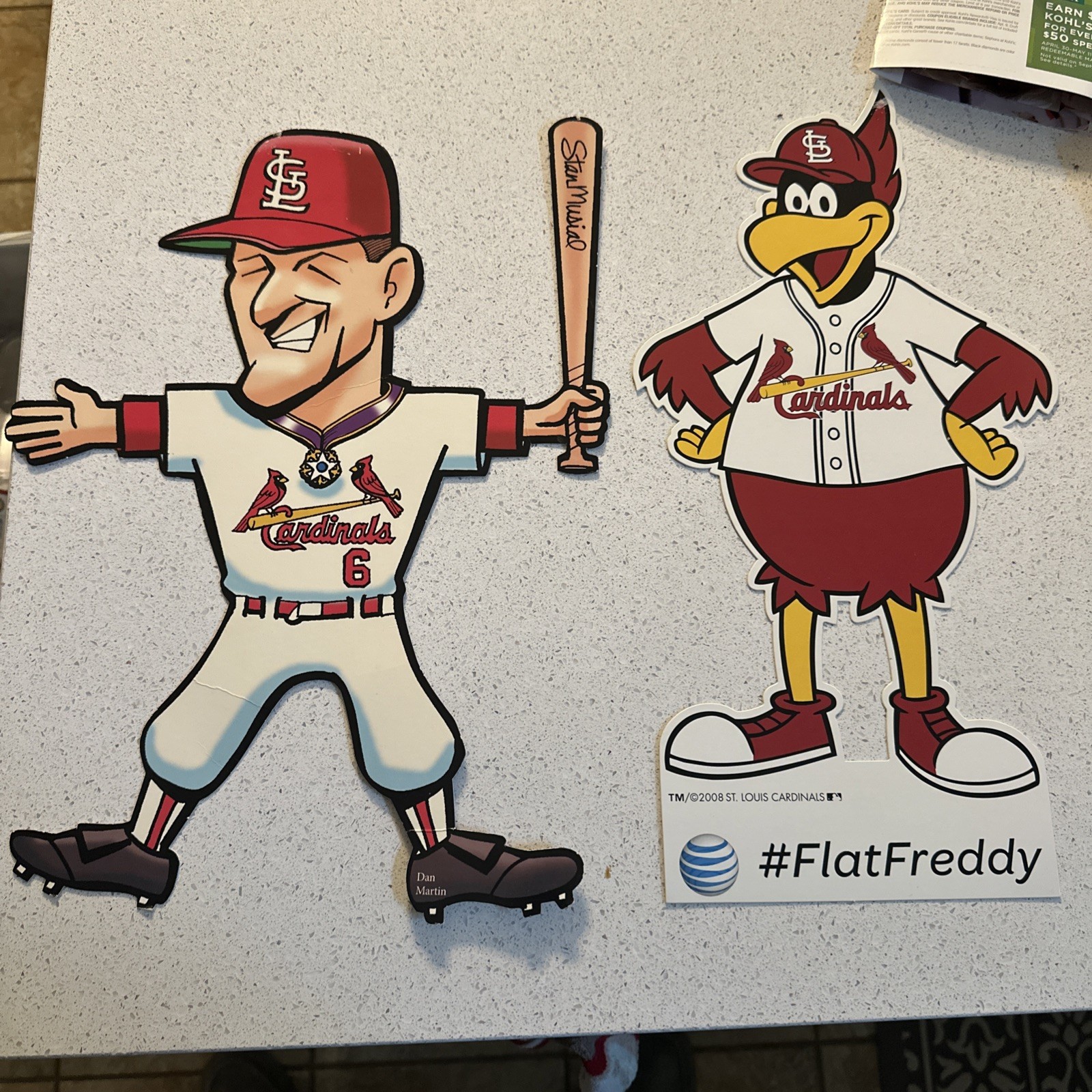 Stan Musial Cardboard Cutout / Big Bird