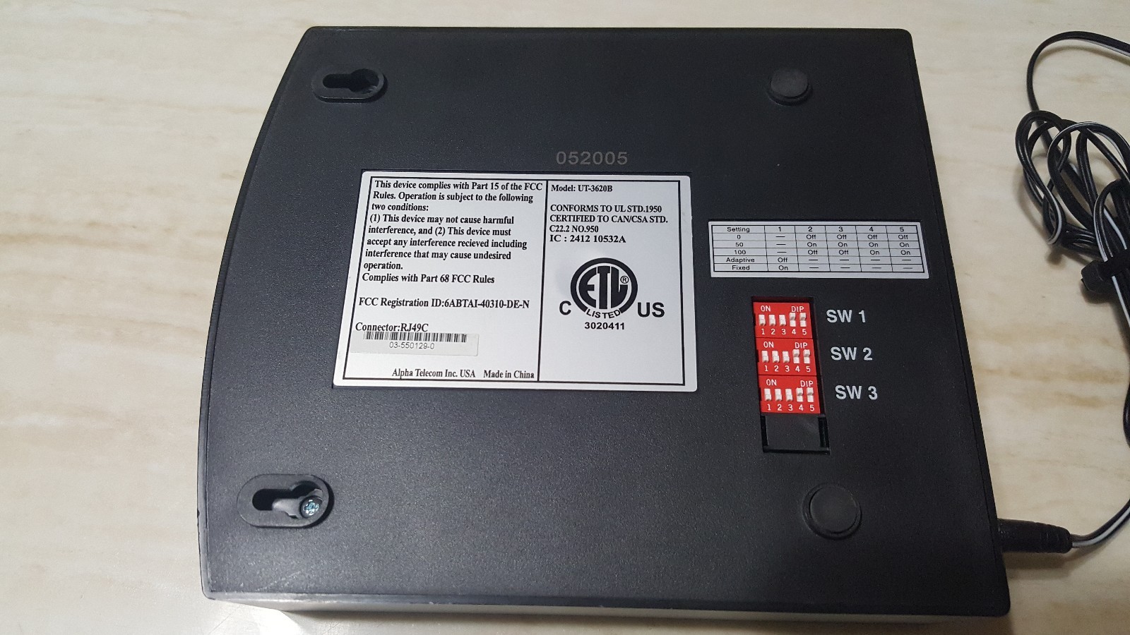 Alpha Telecom Triple NT1 UT-3620B