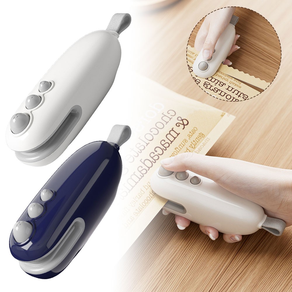 Mini Bag SealAN Rechargeable Bag SealTL 2 In 1 Bag Sealer Heat Seal With Cutter